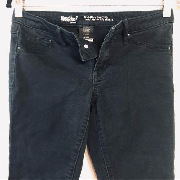 Mossimo Black Midrise Stretch Denim Jeggings 4/27S - Picture 3 of 10